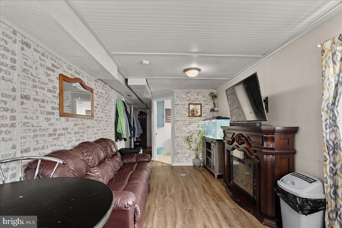 Cozy living space with rustic charm.