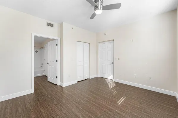 a view of a house with a ocean from a corridor