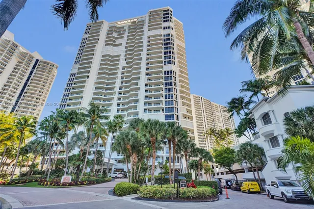 a front view of a multi story building