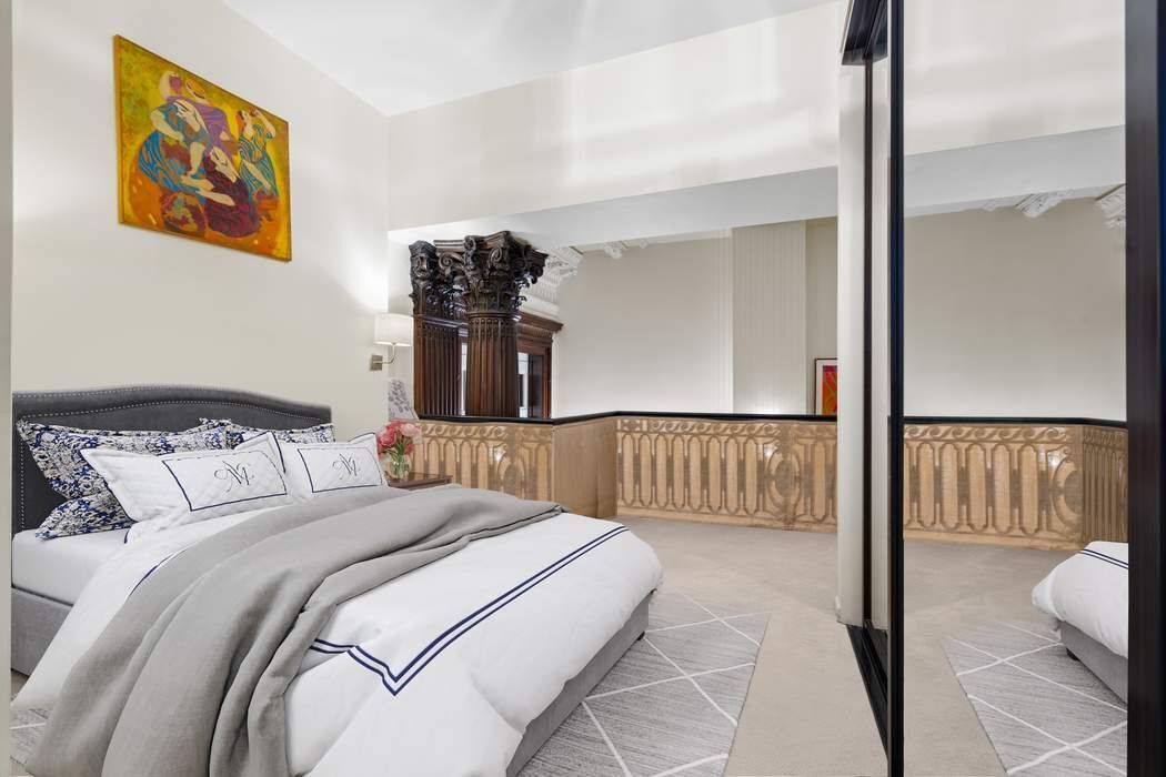 32 West 40th Street, Unit 11B Manhattan, NY 10018 - Photo 5 of 9 a bedroom with a bed and a painting on the wall