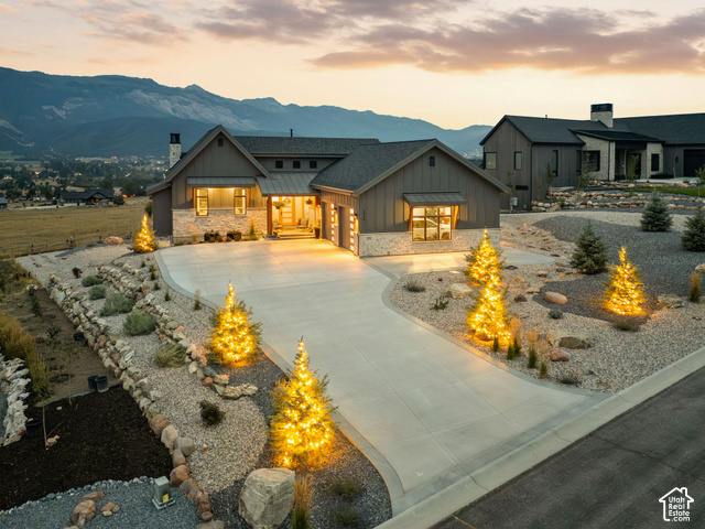 3929 Ridge Road Eden, UT 84310 - Photo 84 of 98 Stone and siding exterior with covered entry