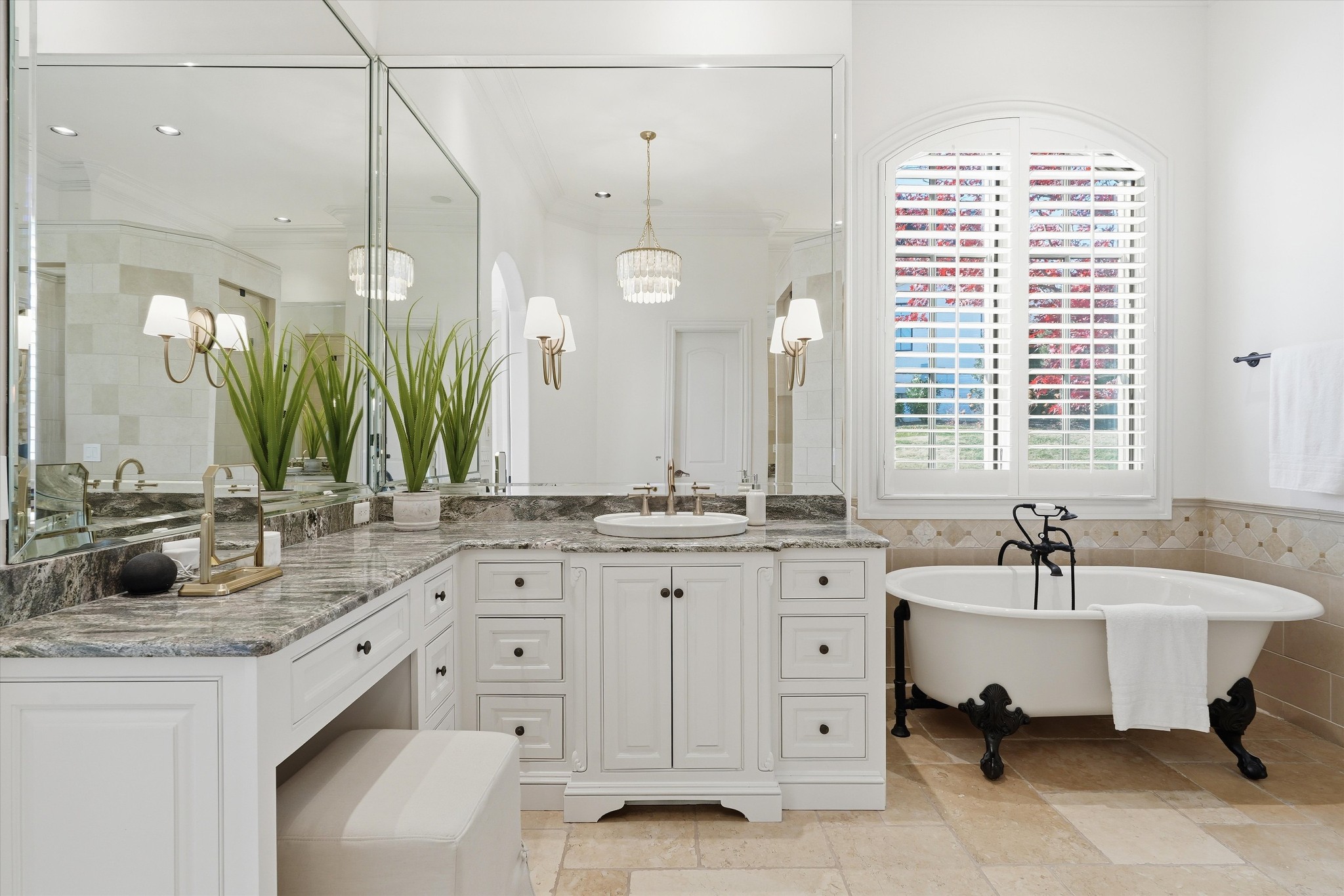 10 Colonel Winstead Drive Brentwood, TN 37027 - Photo 19 of 97 a bathroom with a double vanity sink a mirror and a bathtub