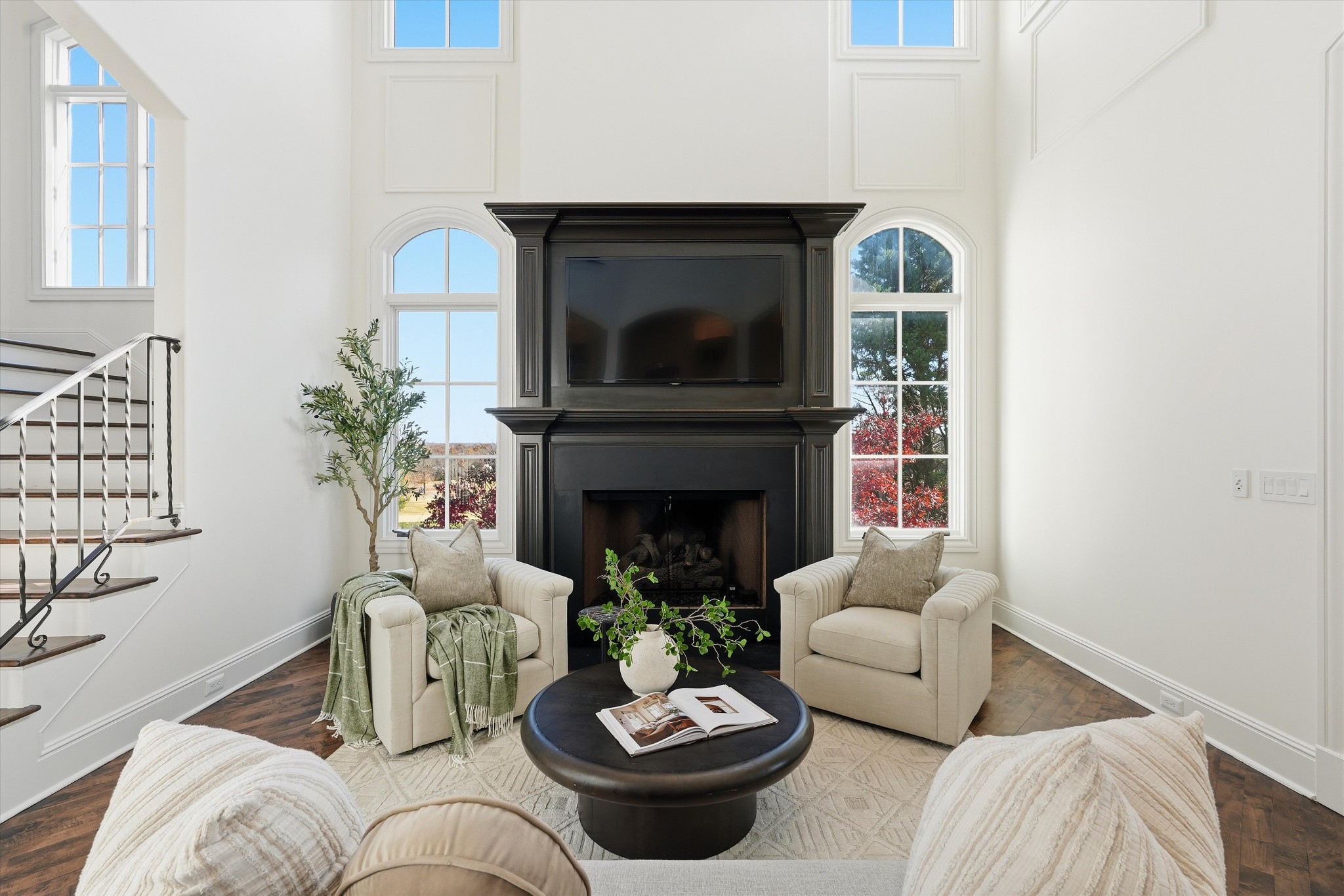 10 Colonel Winstead Drive Brentwood, TN 37027 - Photo 28 of 97 a living room with furniture and a fireplace