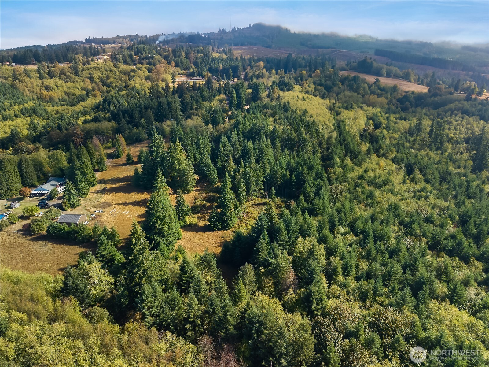 0 Rogers Road, Unit 2 Kalama, WA 98625 - Photo 5 of 9 an aerial view of residential house with outdoor space and trees all around