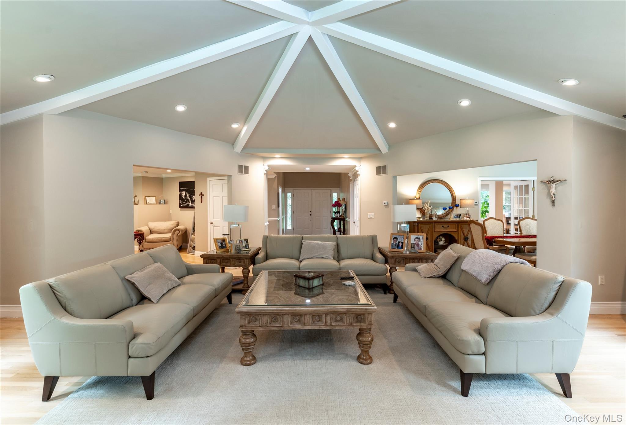 369 Phillips Hill Road New City, NY 10956 - Photo 7 of 40 Living area featuring light wood finished floors and recessed lighting