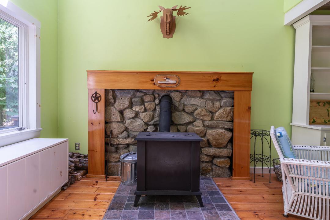55 Harbor Road Standish, ME 04084 - Photo 10 of 26 wood stove in LR