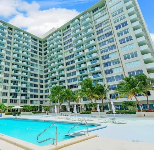 a view of a tall building