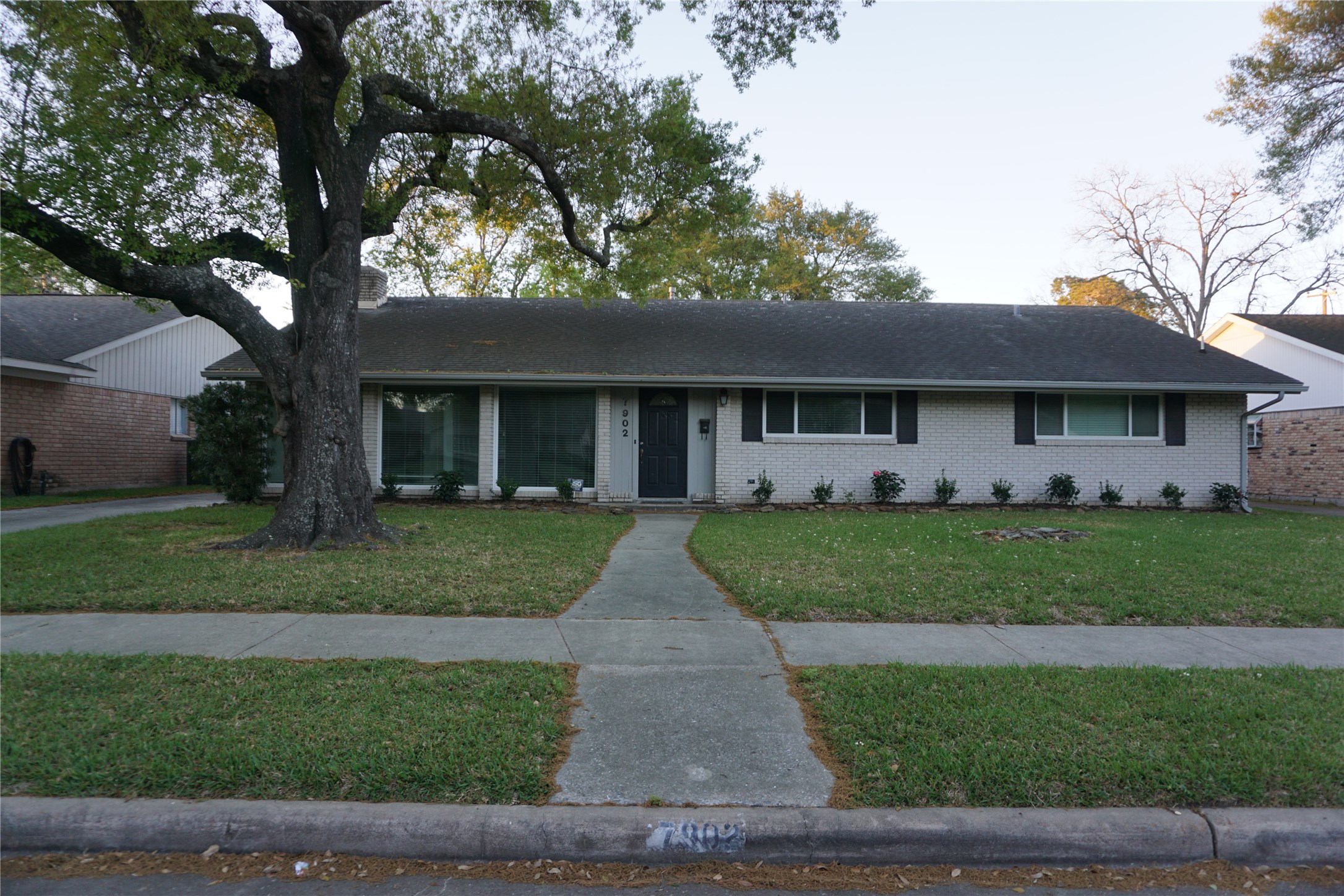 a view of house with a garden