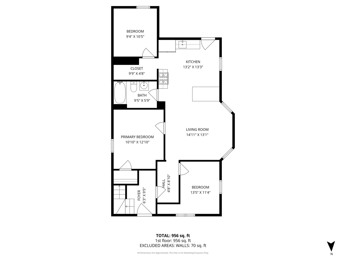 515 George Avenue, Unit 1 Waukegan, IL 60085 - Photo 15 of 15 a picture of a bench in front of a wall