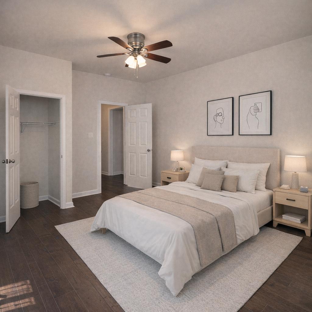 5933 Trinity Street Philadelphia, PA 19143 - Photo 8 of 18 Serene bedroom with modern accents.(Staged)