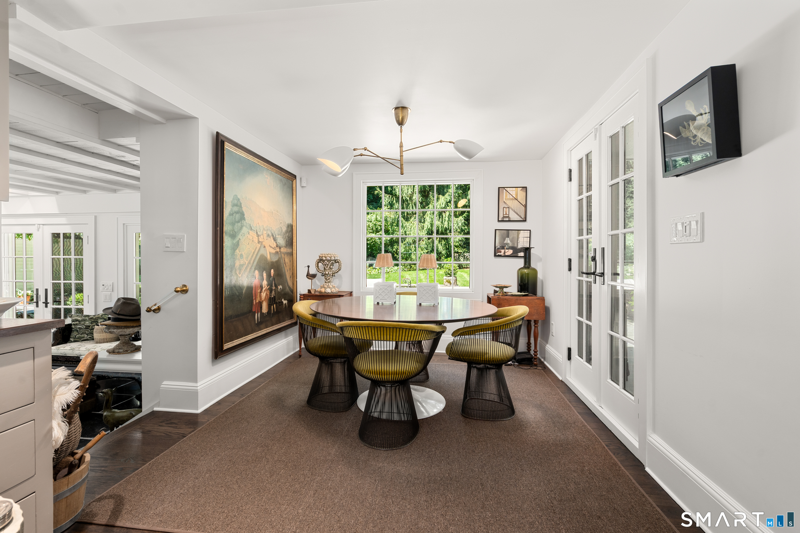 60 Old Saugatuck Road Norwalk, CT 06855 - Photo 14 of 40 Dining area with French doors to the patio