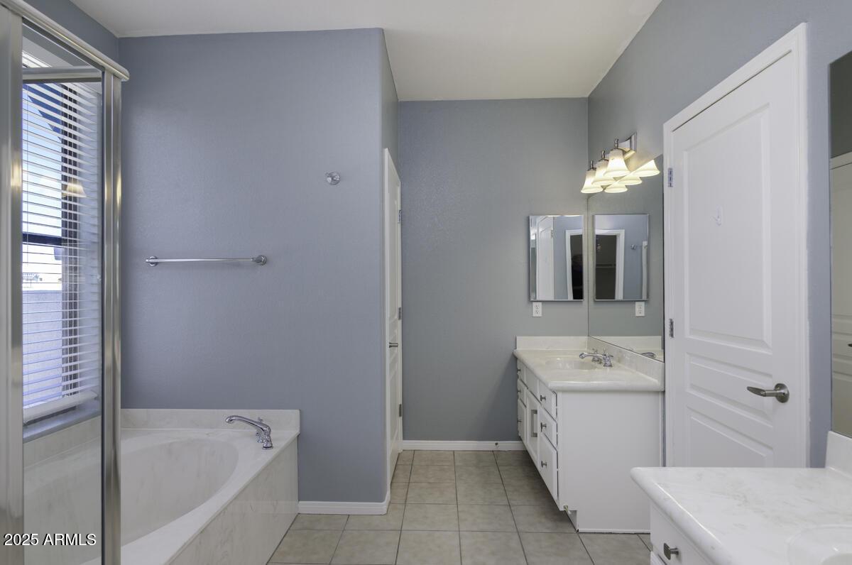 123 North Washington Street, Unit 22 Chandler, AZ 85225 - Photo 15 of 33 a bathroom with a tub sink and mirror
