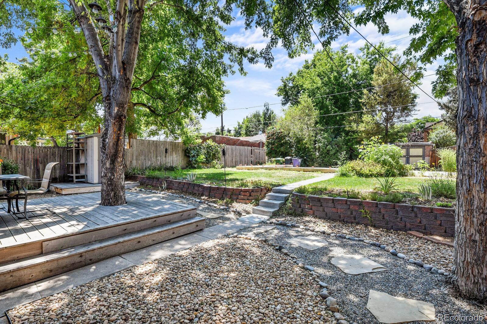 3615 Lowell Boulevard Denver, CO 80211 - Photo 19 of 23 a view of a yard with plants and trees