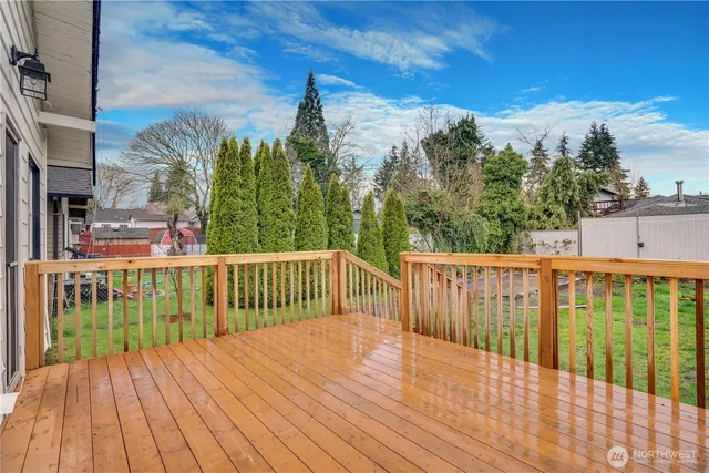 a view of a two chairs on deck