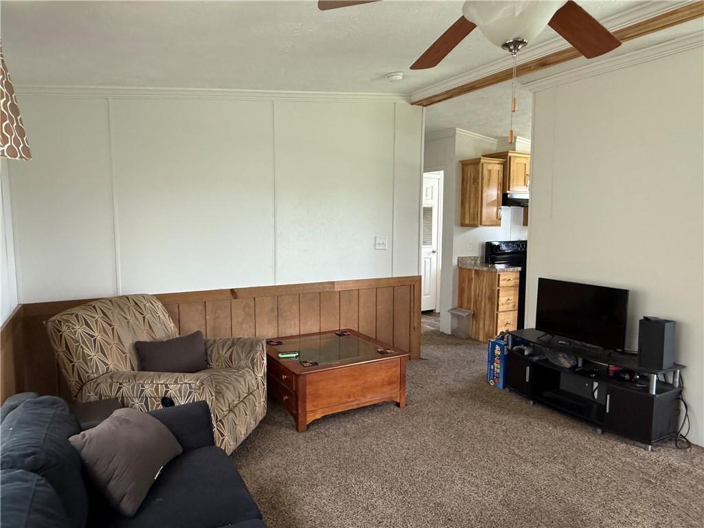 121 Rt 21 Mhp Carmichaels, PA 15320 - Photo 3 of 16 a living room with furniture and a flat screen tv