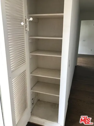 a close view of closet