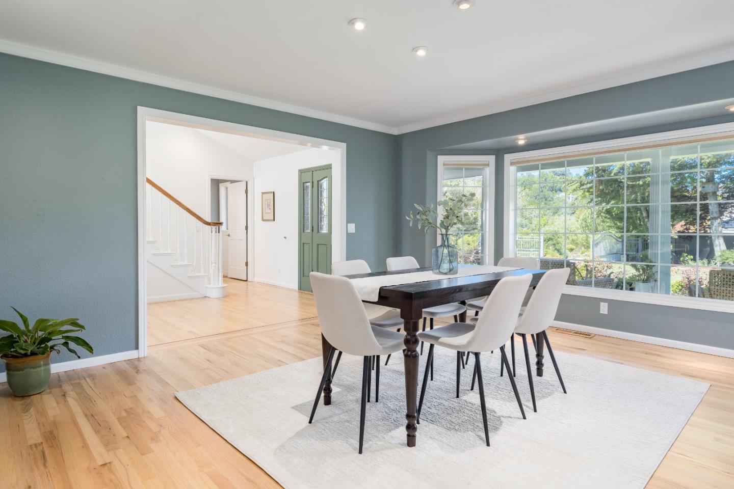 348 Los Robles Road Soquel, CA 95073 - Photo 14 of 87 a dining room with furniture and wooden floor