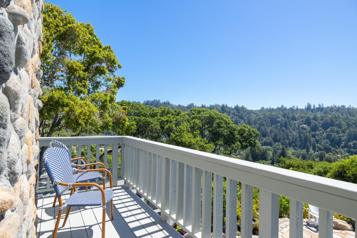 348 Los Robles Road Soquel, CA 95073 - Photo 29 of 87 a balcony with wooden floor and outdoor seating