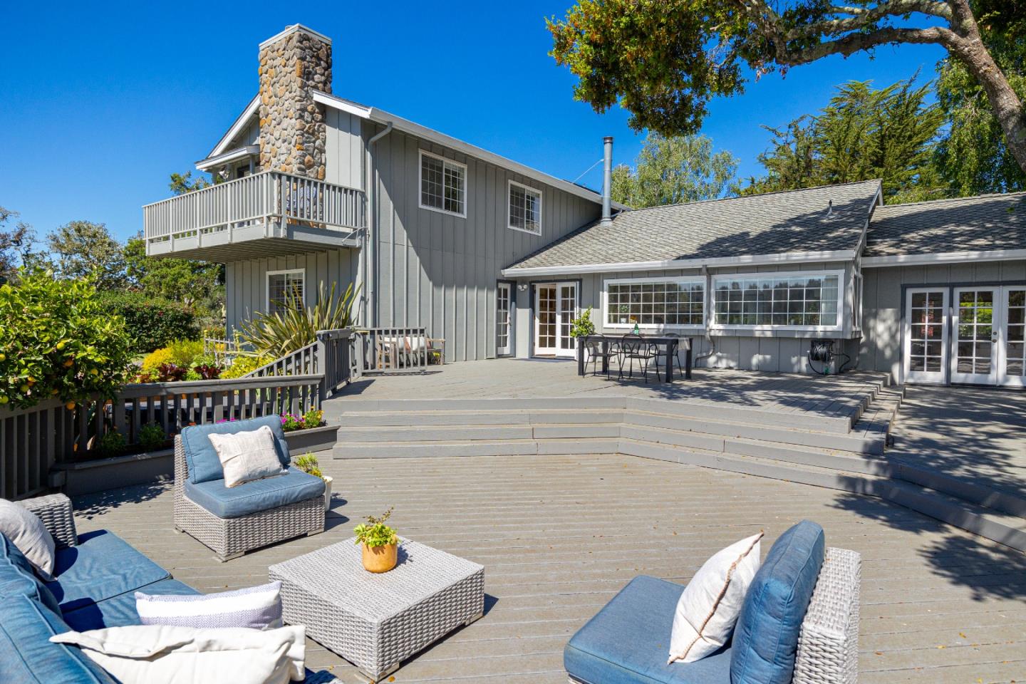 348 Los Robles Road Soquel, CA 95073 - Photo 39 of 87 a front view of a house with swimming pool and sitting area