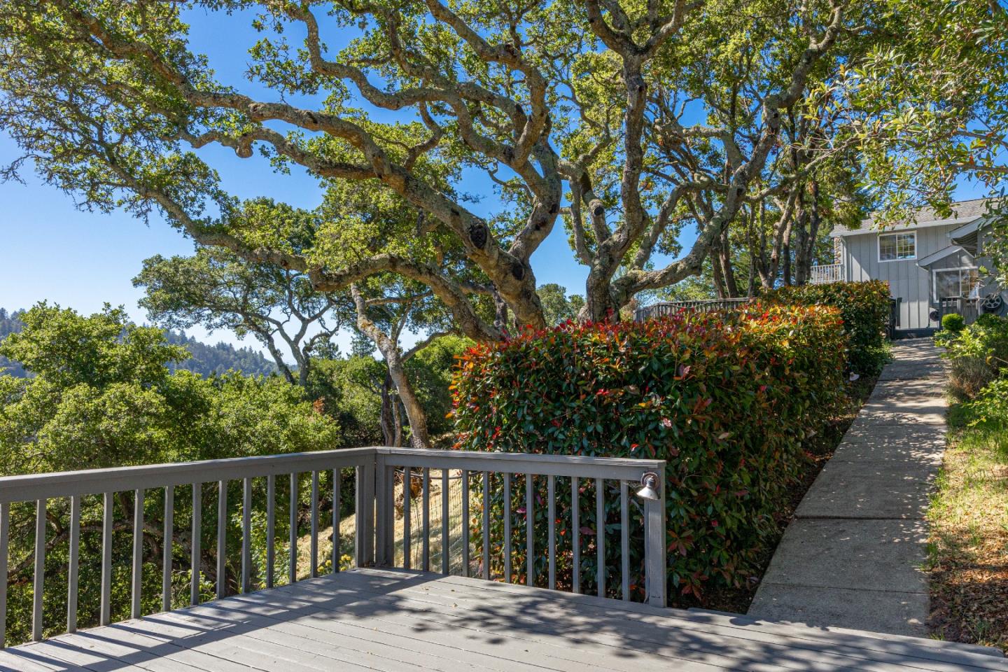 348 Los Robles Road Soquel, CA 95073 - Photo 48 of 87 a view of balcony with wooden floor and fence