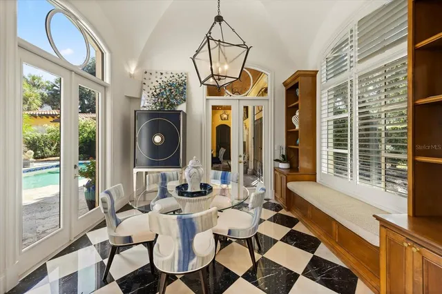 a view of an empty room