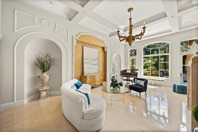 a view of an entryway door and hallway