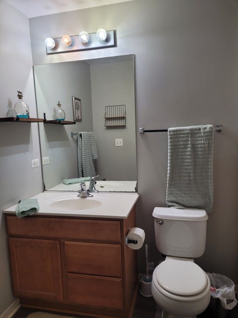 503 Metropolitan Street, Unit 503 Aurora, IL 60502 - Photo 18 of 24 a bathroom with a sink a toilet and mirror