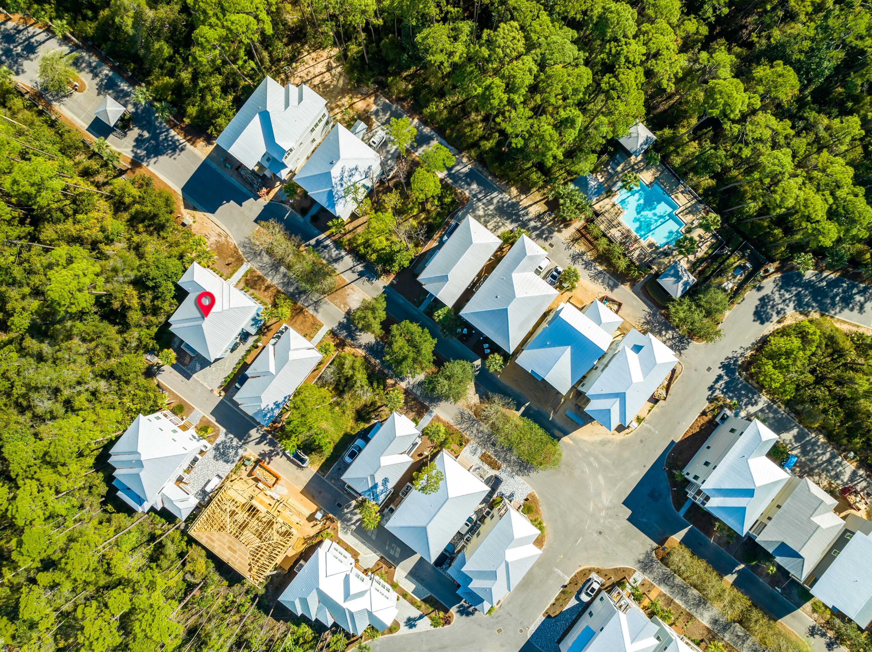 134 Redbud Ln Inlet Beach Inlet Beach, FL 32461 - Photo 35 of 39 134 Redbud Aerial Marked-7
