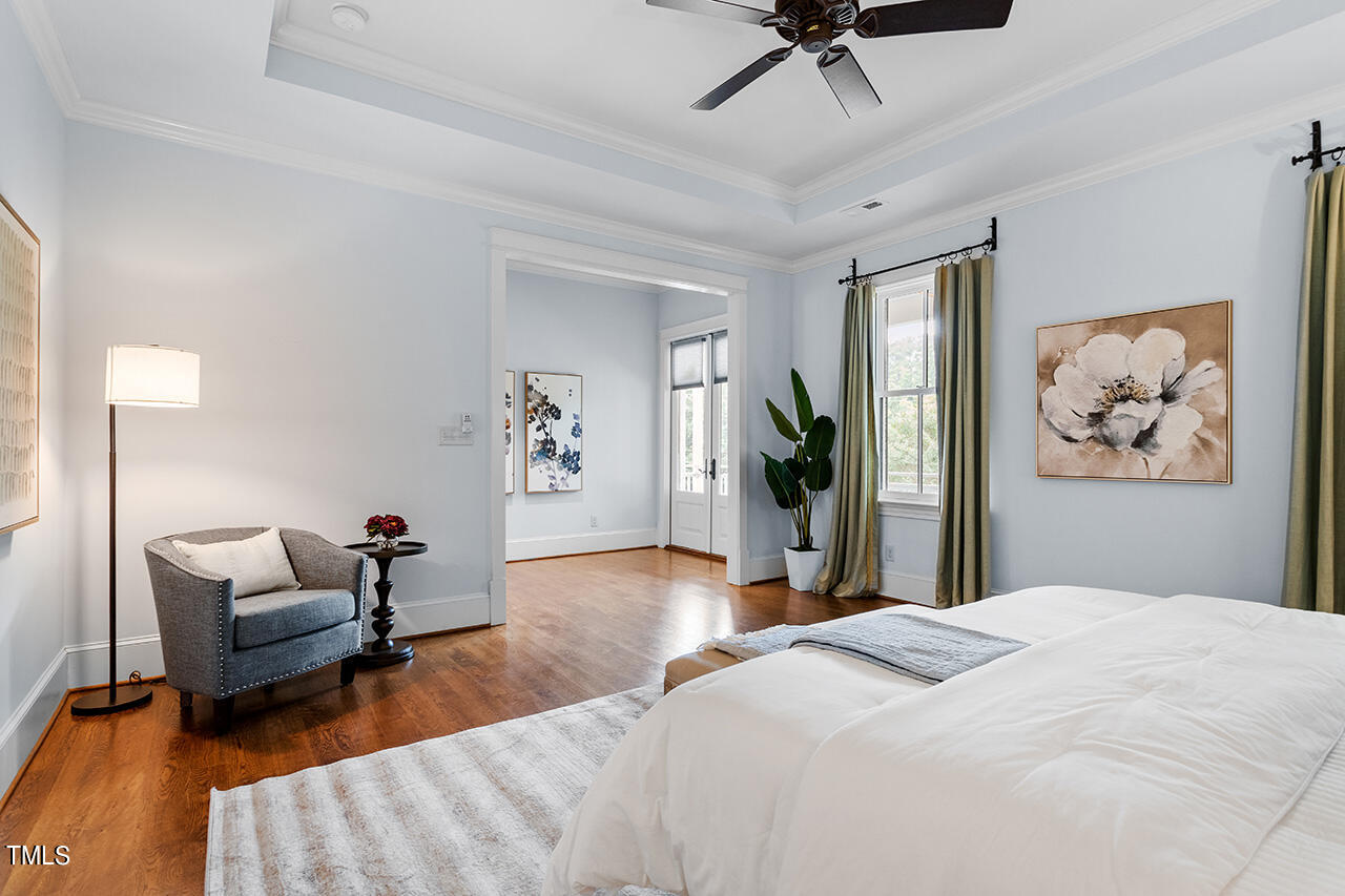 2000 Greyhawk Place Apex, NC 27539 - Photo 31 of 59 a bedroom with furniture and a large window