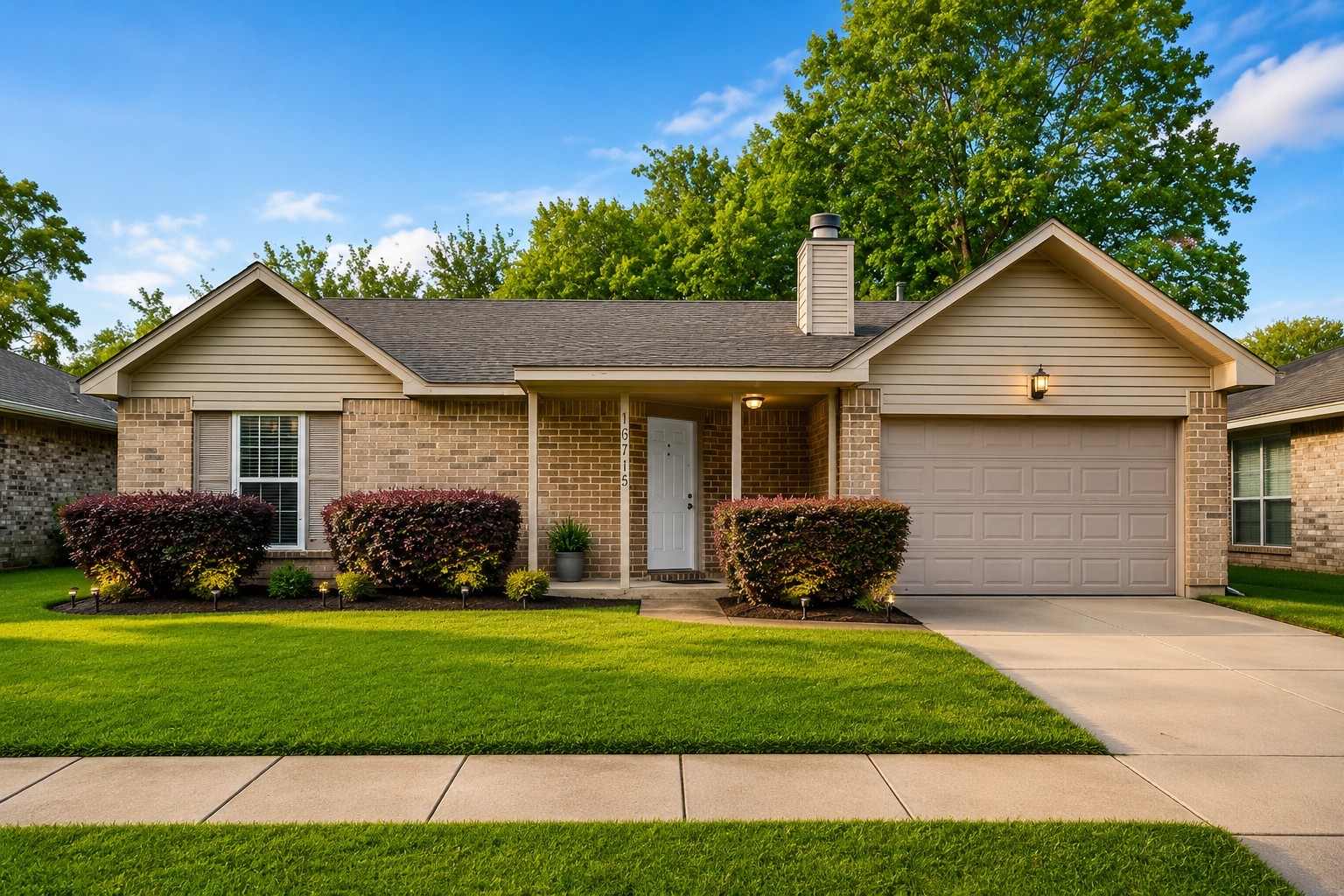 16715 Benchmark Drive Houston, TX 77053 - Photo 1 of 14 a front view of a house with a garden and yard