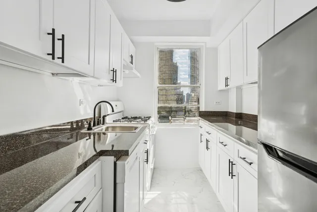 a picture of a bench in front of a door