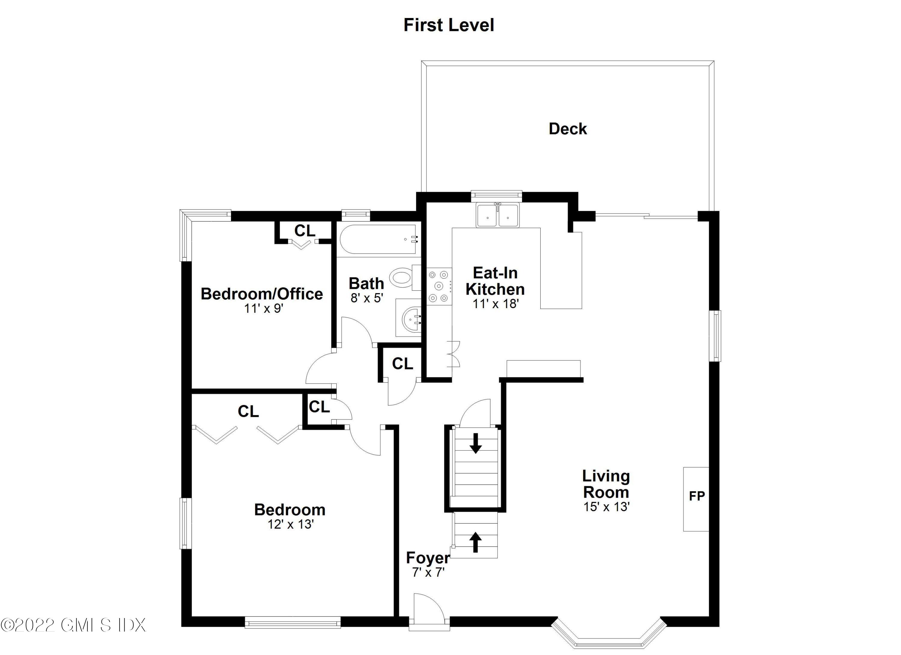 15 Mary Lane Riverside, CT 06878 - Photo 28 of 29 First Floor Plan