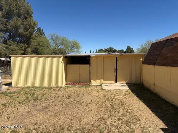 a backyard of a house
