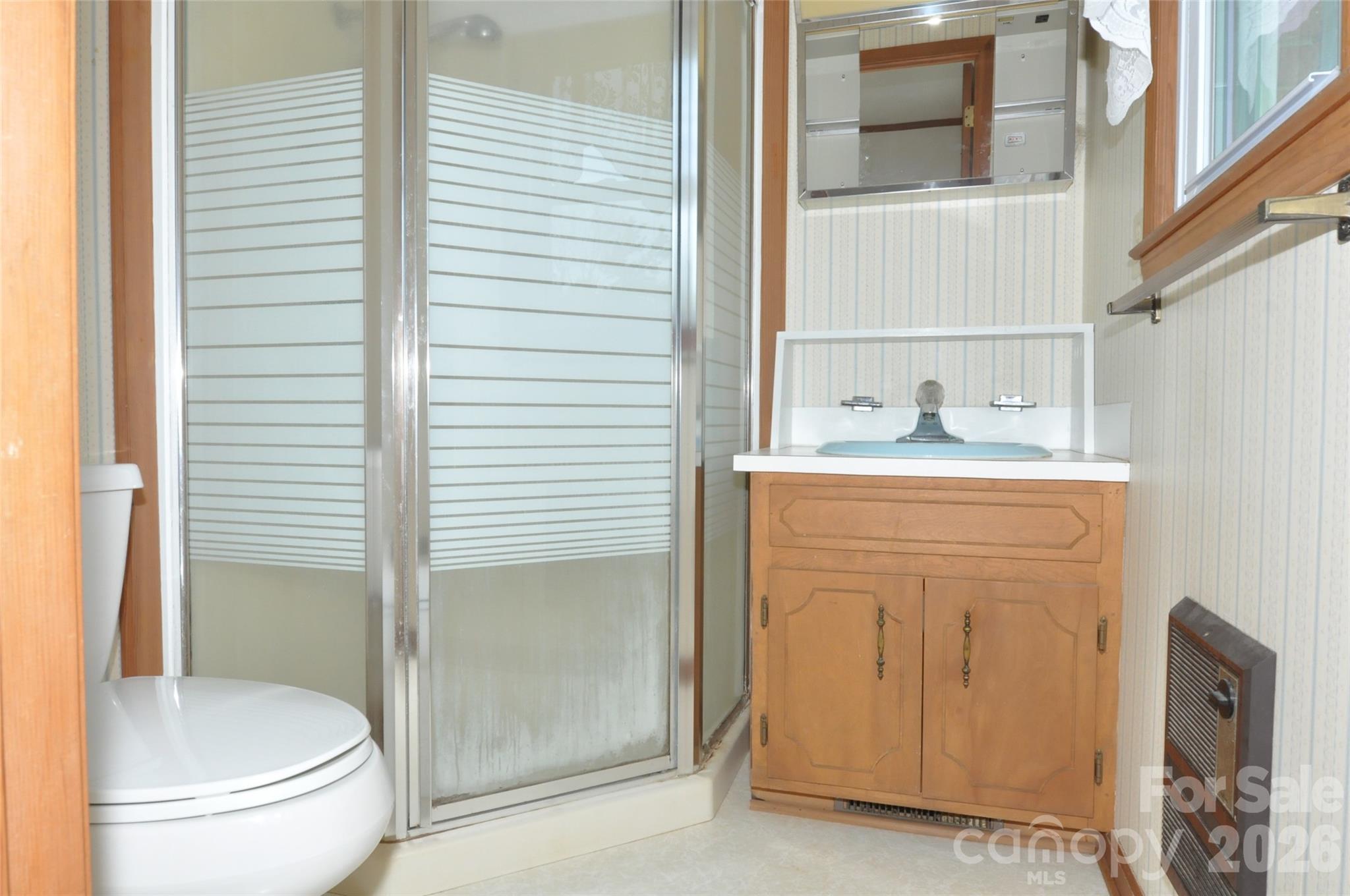 1316 Cornwell Road Blackstock, SC 29014 - Photo 15 of 48 a bathroom with a sink a toilet and shower