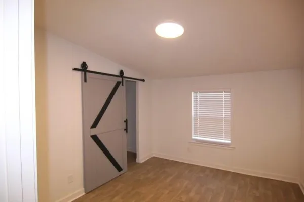 a view of hallway with window