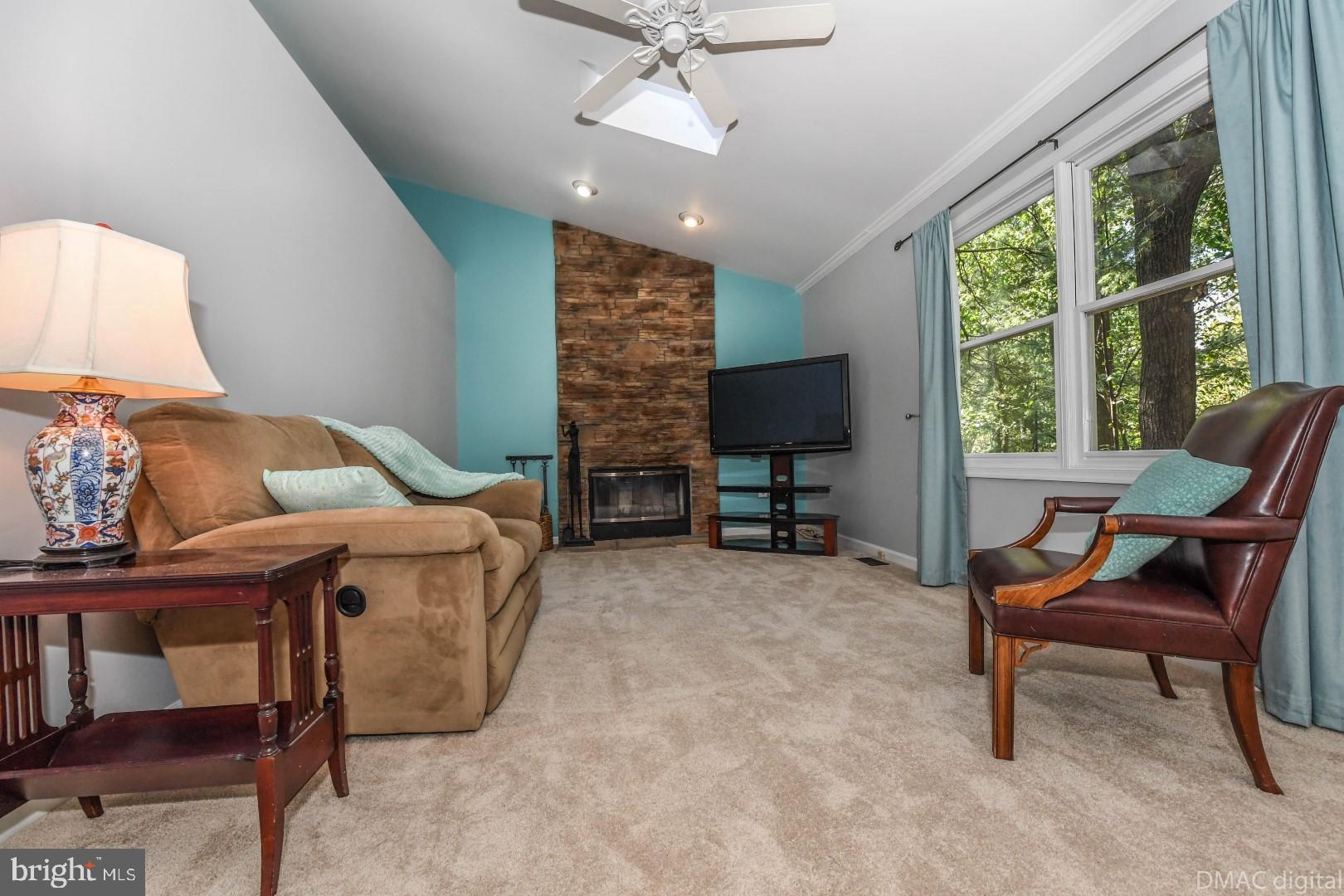 6786 Balmoral Ridge New Market, MD 21774 - Photo 2 of 36 Family room with vaulted ceiling & Stone Fireplace