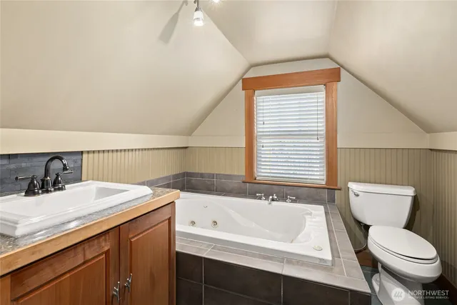 a bathroom with a sink and a toilet
