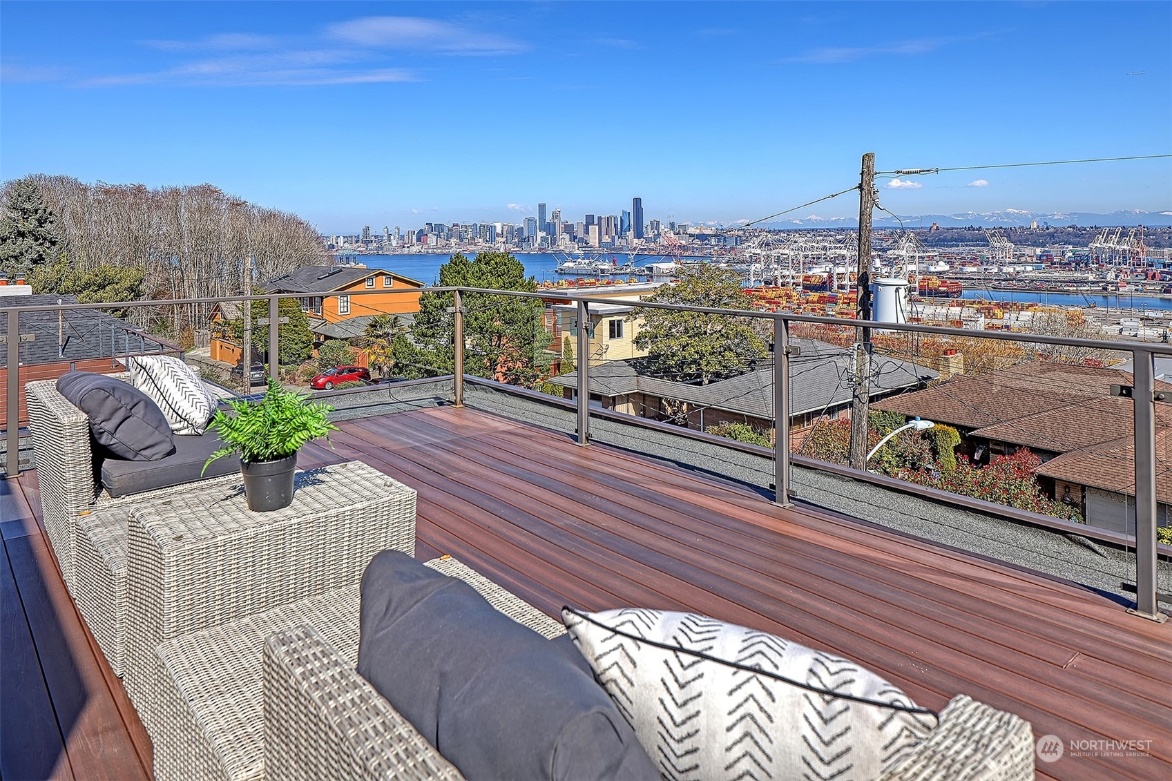 3263 35th Avenue Southwest Seattle, WA 98126 - Photo 27 of 38 a view of a terrace with couches