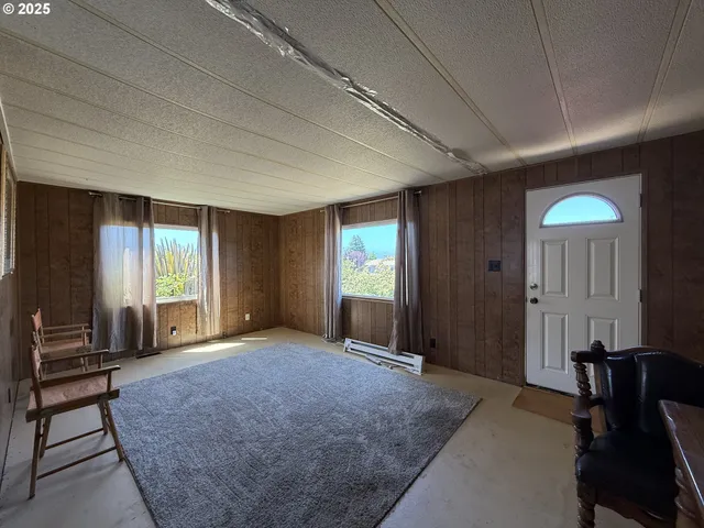 a room with furniture