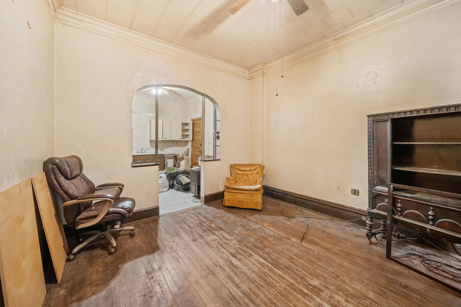 2236 West 19th Street Chicago, IL 60608 - Photo 3 of 40 a living room with furniture a rug and a wooden floor
