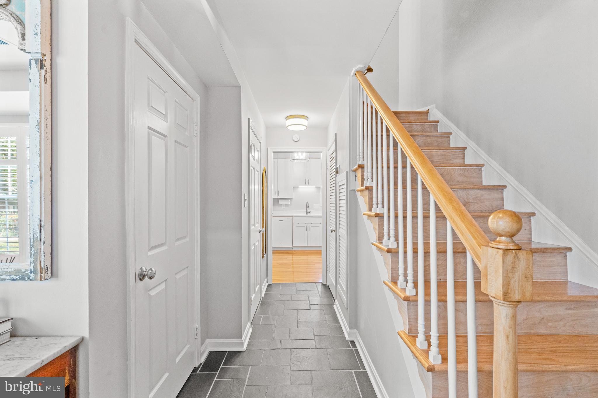 6691 Fairfax Road, Unit 80 Chevy Chase, MD 20815 - Photo 9 of 22 Entry Foyer Leading into Kitchen