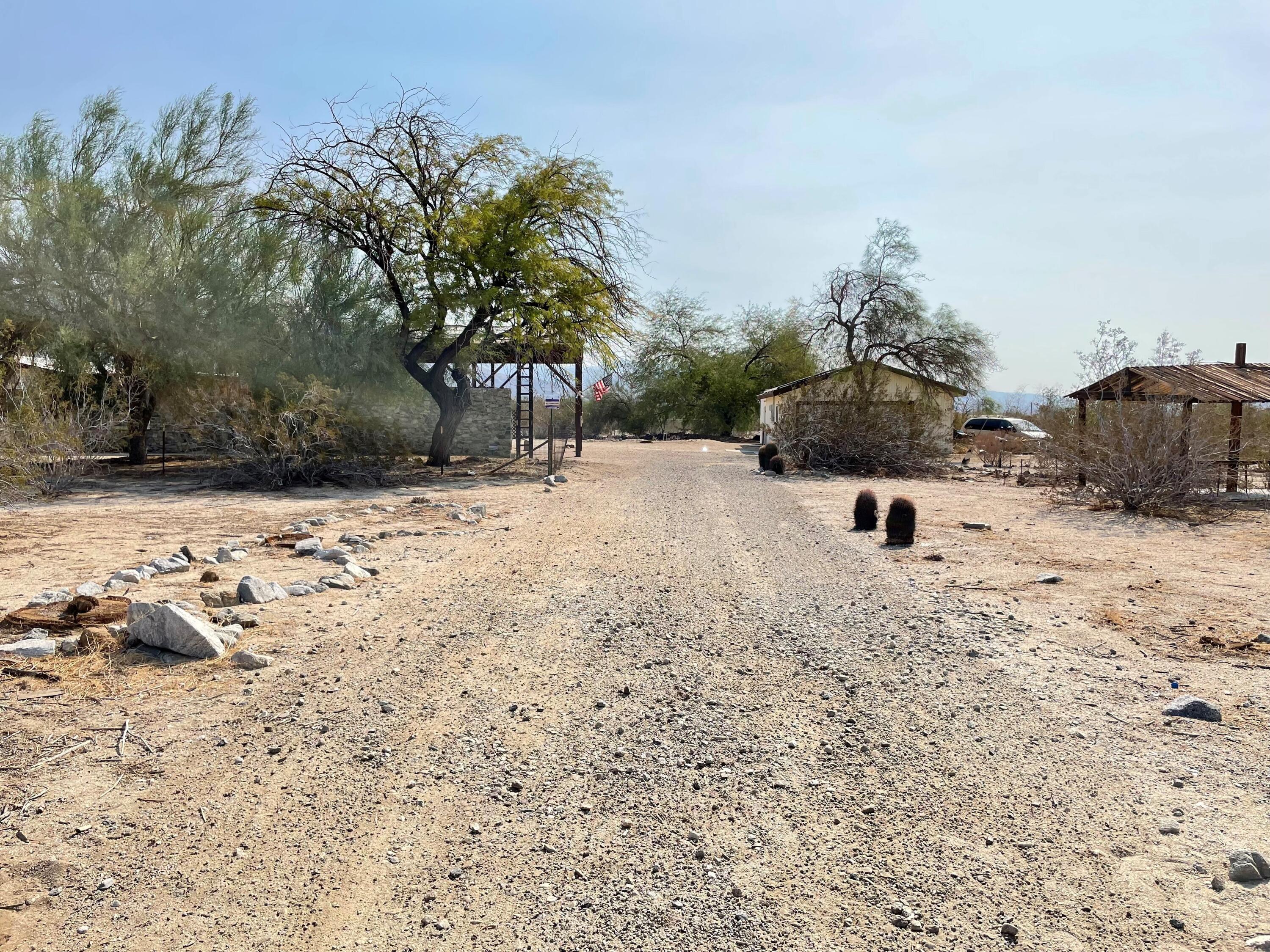 22400 Henry Road Desert Hot Springs, CA 92241 - Photo 3 of 29 2 Manual Entry Gate Driveway