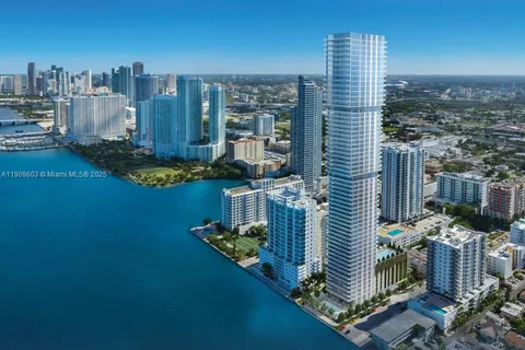 a view of a city with tall buildings