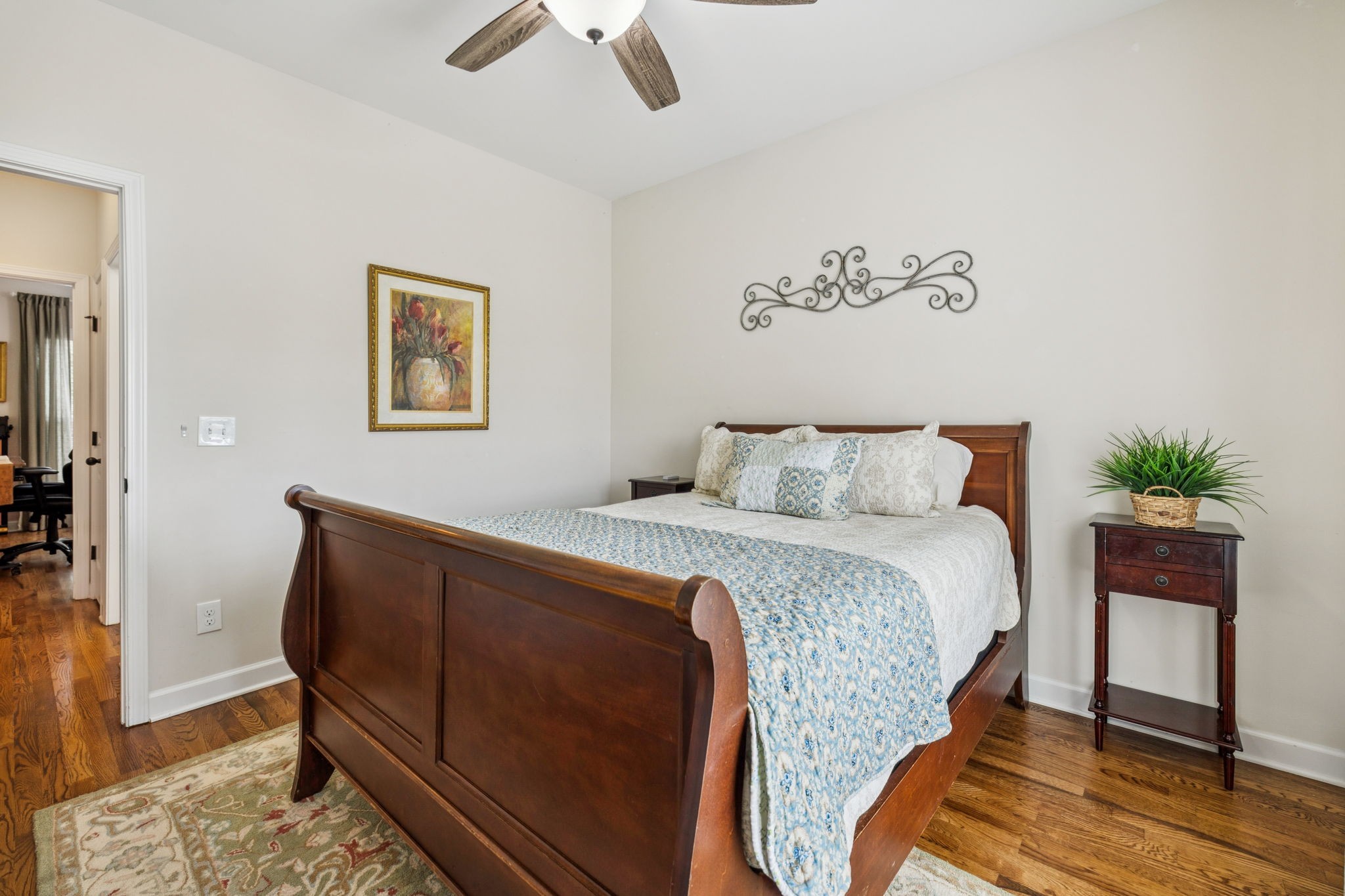 323 Amazonway Ridge Murfreesboro, TN 37130 - Photo 26 of 41 a bedroom with a bed and wooden floor