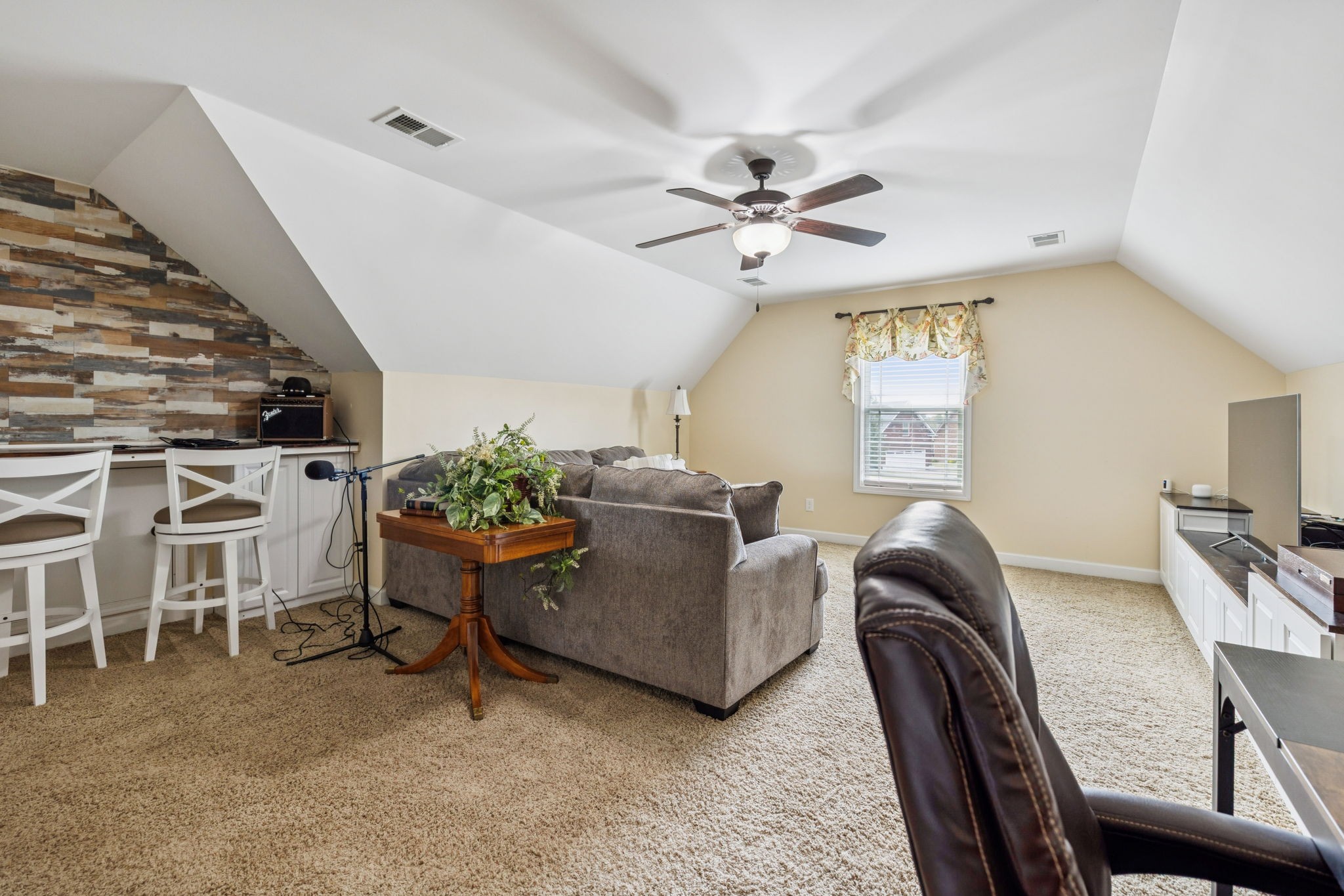 323 Amazonway Ridge Murfreesboro, TN 37130 - Photo 28 of 41 a living room with furniture a ceiling fan and a window