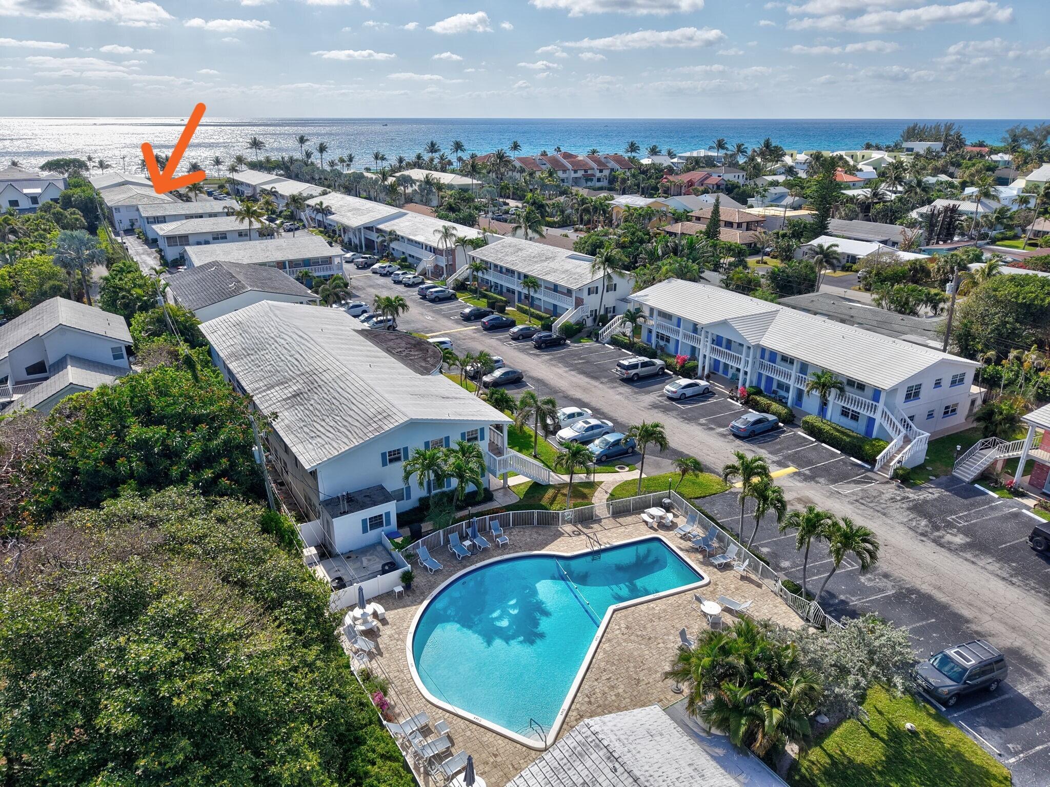 5505 North Ocean Boulevard, Unit 13105 Ocean Ridge, FL 33435 - Photo 5 of 40 an aerial view of a house with a garden