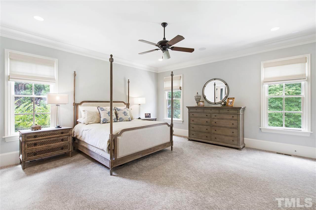 1512 Consett Court Raleigh, NC 27613 - Photo 16 of 30 Large master suite with French door to covered porch