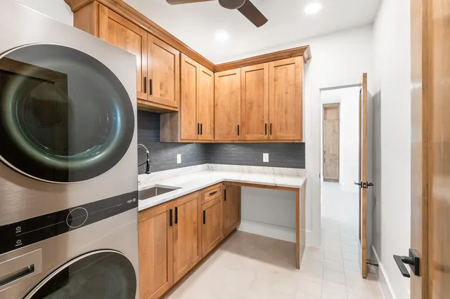 a open kitchen with wooden floor