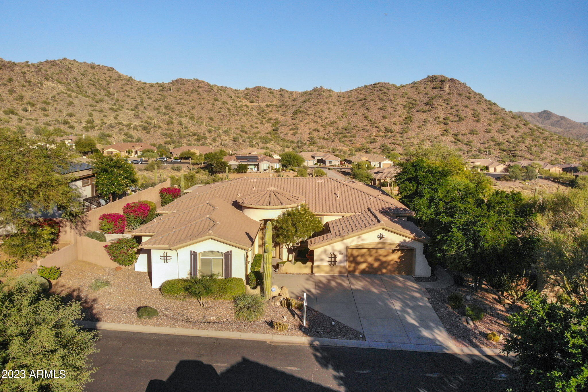 42409 North Back Creek Way Anthem, AZ 85086 - Photo 81 of 87 an aerial view of residential houses with outdoor space