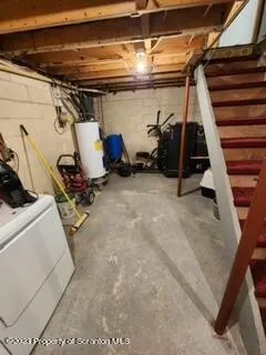 a view of storage and utility room